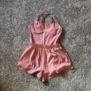 PINK Dusty Rose short Romper